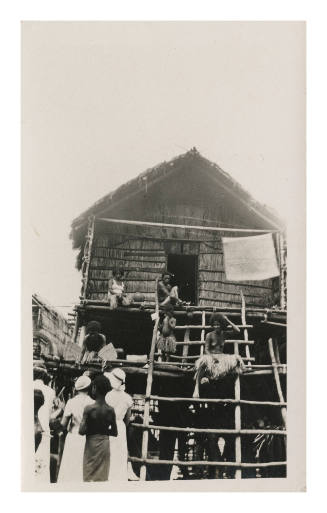 Entrance of a stilt house