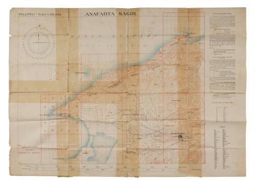 Map of Anafarta Sagir of Gallipoli Peninsula