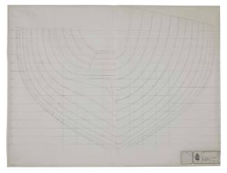 Hull lines drawing