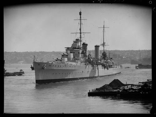 Arrival of HMAS PERTH