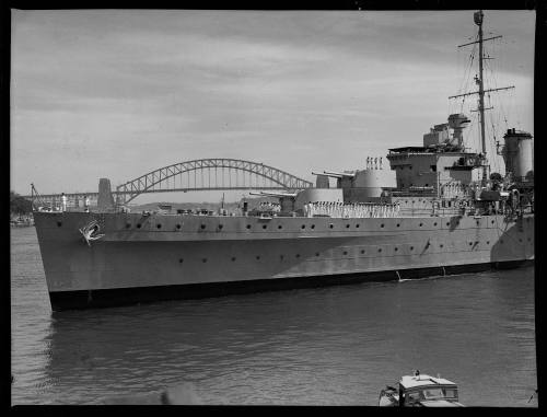 Arrival of HMAS PERTH