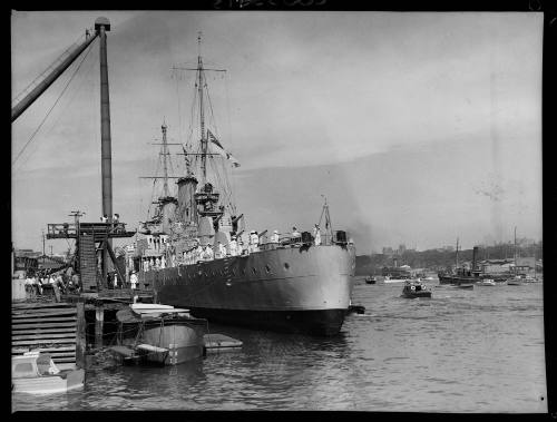 Arrival of HMAS PERTH