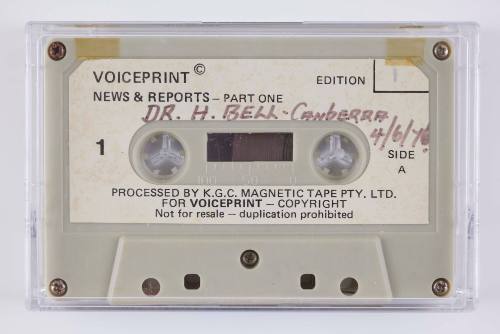 Dr. H. Bell Canberra 4/6/76