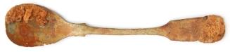 Mustard spoon recovered from the wreck of the DUNBAR