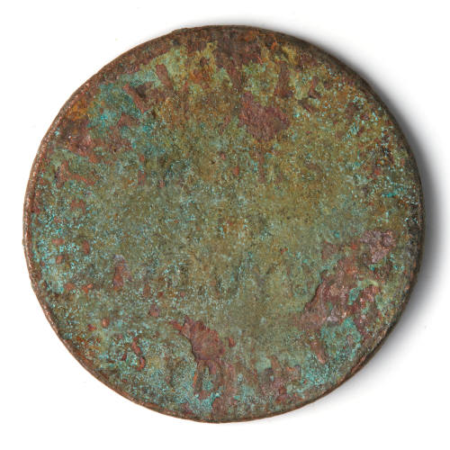 Coin or token from the wreck of the DUNBAR