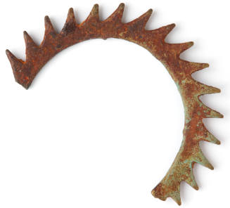 Section of metal star wheel for a clock