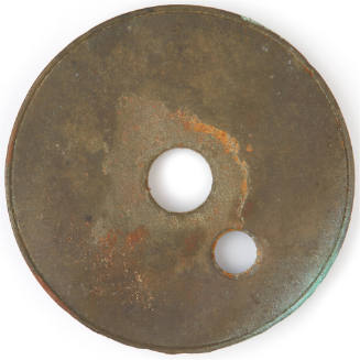 Clock barrel lid  recovered from the wreck of the DUNBAR