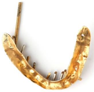 Gold denture plate