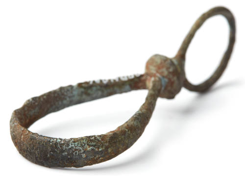 Fitting, double loop, recovered from the wreck of the DUNBAR