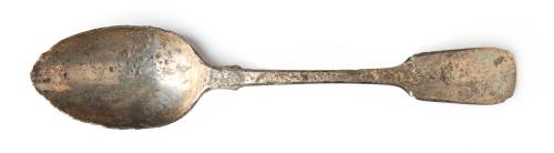 Dessert spoon recovered from the wreck of the DUNBAR