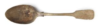 Dessert spoon recovered from the wreck of the DUNBAR