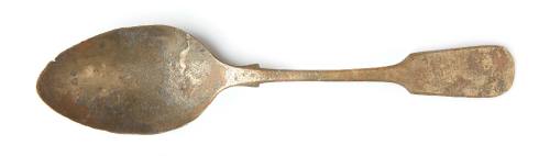 Dessert spoon recovered from the wreck of the DUNBAR