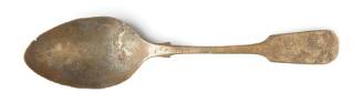 Dessert spoon recovered from the wreck of the DUNBAR