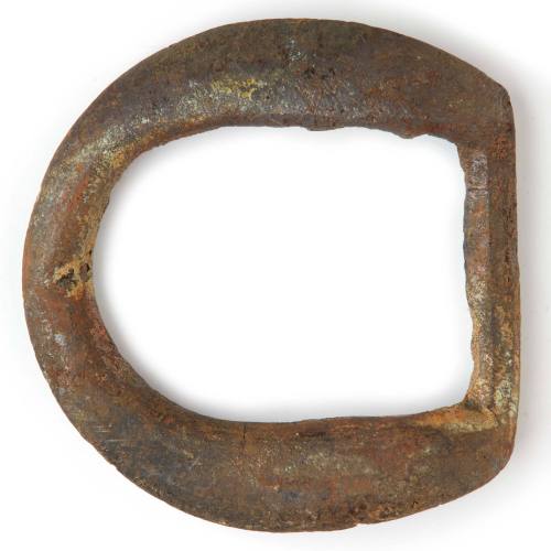 Metal horse harness Buckle recovered from the wreck of the DUNBAR