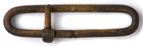 Oval belt Buckle recovered from the wreck of the DUNBAR