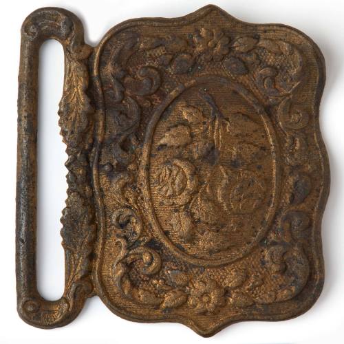 Buckle recovered from the wreck of the DUNBAR