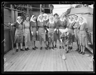 Nurses on the AQUITANIA and QUEEN MARY, from South Australia and Bongilla