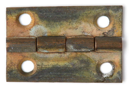 Hinge recovered from the wreck of the DUNBAR