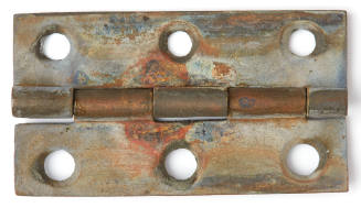 Hinge recovered from the wreck of the DUNBAR