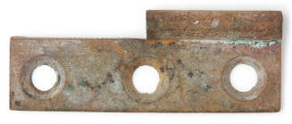 Square-shaped metal hinge