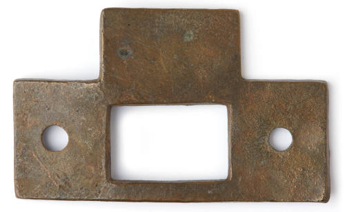 T-shaped metal door lock striker plate