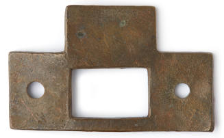 T-shaped metal door lock striker plate