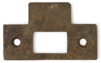 T-shaped metal door lock striker plate