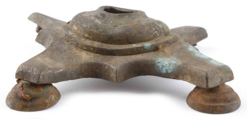 Base stand recovered from the wreck of the DUNBAR