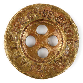 Button recovered from the wreck of the DUNBAR