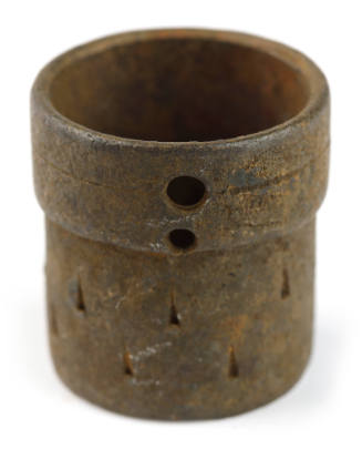 Metal fitting recovered from the wreck of the DUNBAR