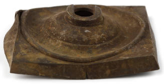 Metal base recovered from the wreck of the DUNBAR