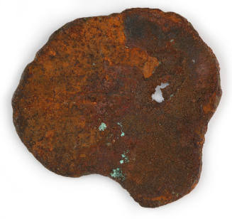 Metal disc with hole claimed to be from the DUNBAR