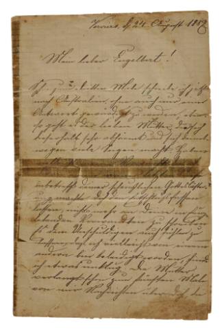 Letter to Engelbert Erlemann from his brother Franz