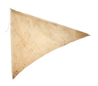 Original foremast sail from 18 inch model skiff ROSE