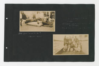 Page three from a photo album depicting the journey of Dr Charles Hunter Graham