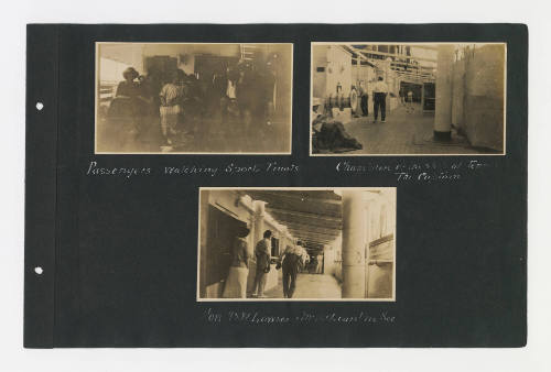 Page four from a photo album depicting the journey of Dr Charles Hunter Graham