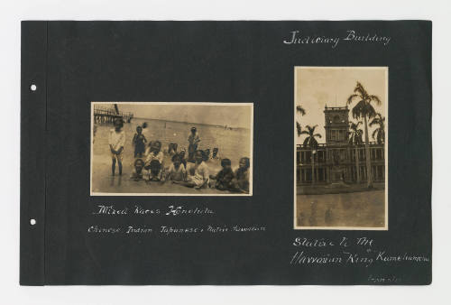 Page seven from a photo album depicting the journey of Dr Charles Hunter Graham