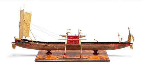 Model of a Torres Strait canoe