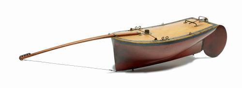 Hull belonging to model skiff WARATAH