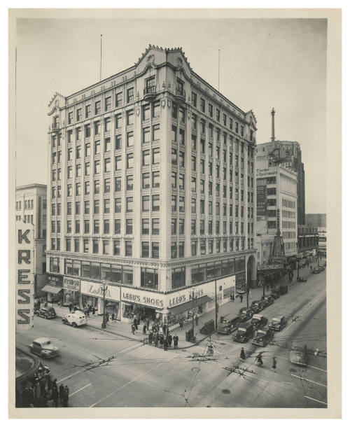 Shopping street in Seattle, Washington