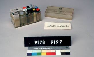 Box marked 'K' containing ampules - Water Testing Kit, Chemical Agents, AN-M2