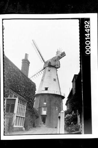 A windmill in an English village