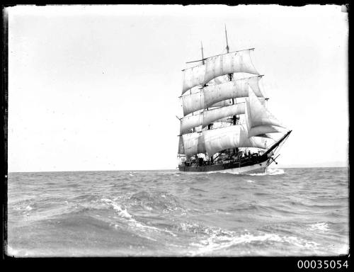 Barque at sea