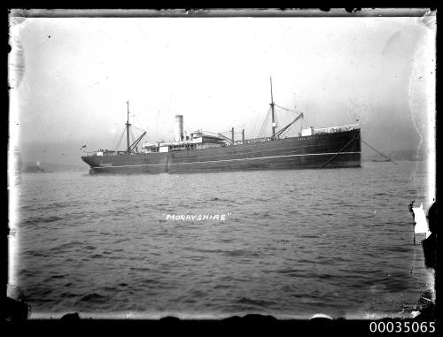 Steamship MORAYSHIRE anchored