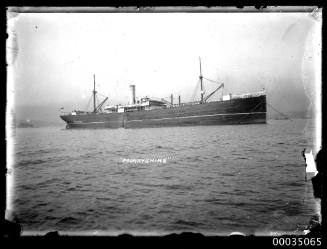 Steamship MORAYSHIRE anchored