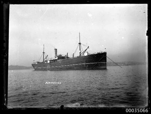 Steamship MORAYSHIRE anchored