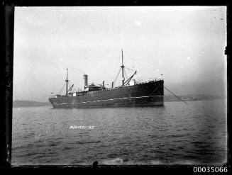 Steamship MORAYSHIRE anchored