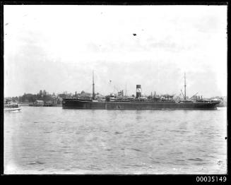 Cargo liner in Sydney Harbour