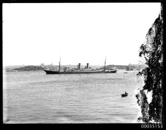 WWI Australian troopship A28 (SS MILITIADES) anchored near Fort Denison