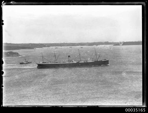 Cargo liner in Sydney Harbour